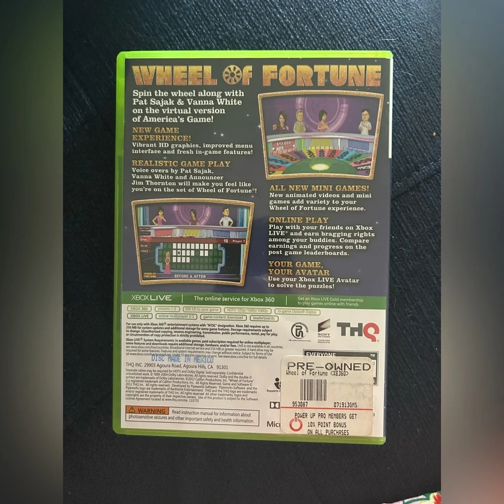 Xbox wheel fortune
